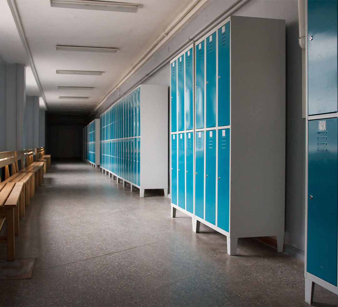 Versadual school loceker room wide