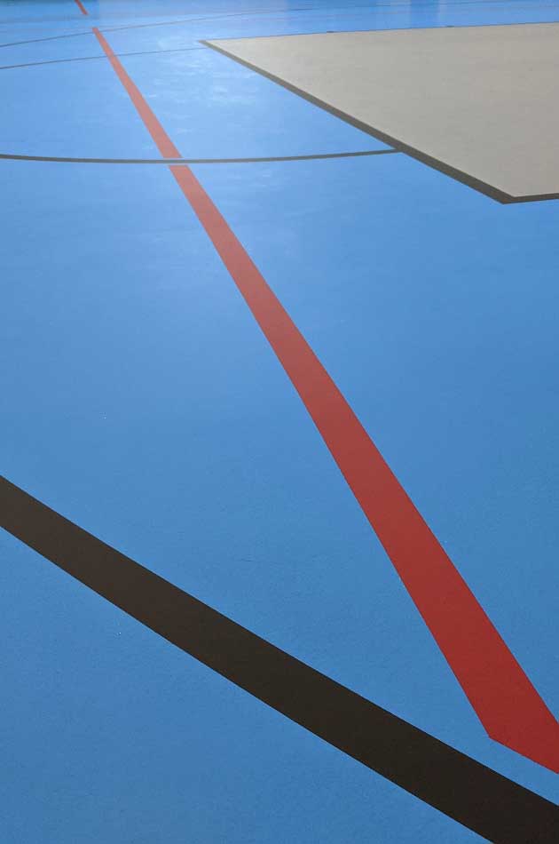 VersaFLO Rubber Flooring for School Basketball Court